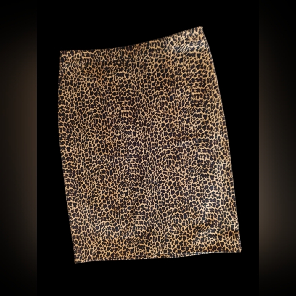 J.Crew: No. 2 Pencil Skirt In Leopard BI-stretch Cotton For Women Size 2